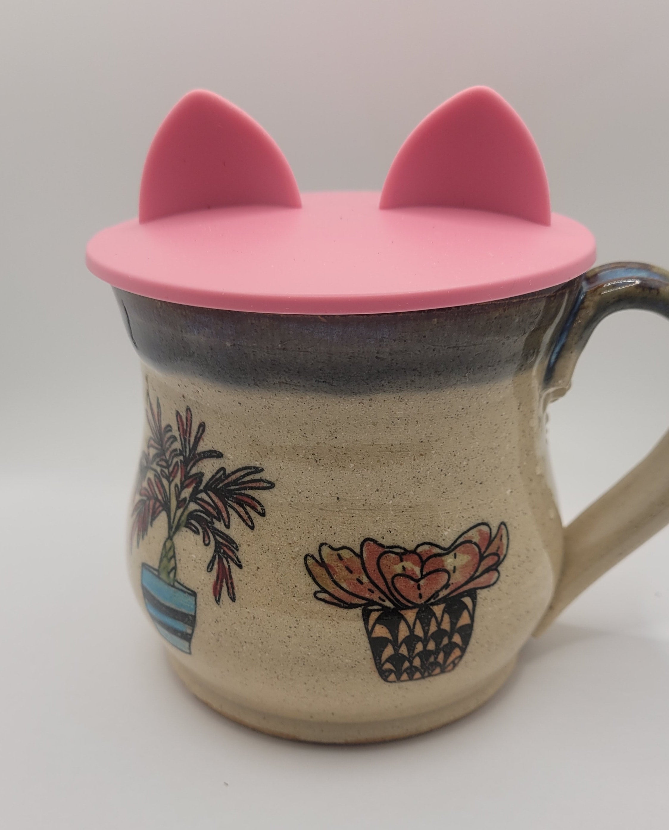 Bead Case- Pink w/ Tea Cup